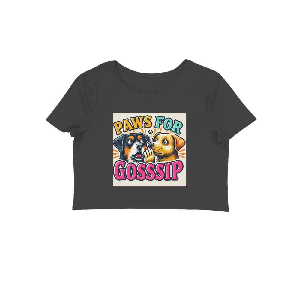 Furry Friends Gossip  Dog Women Crop Top