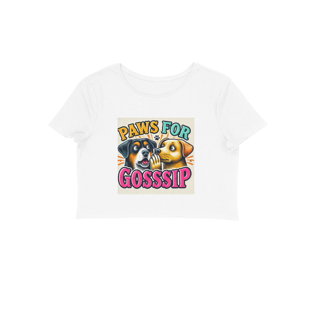 Furry Friends Gossip  Dog Women Crop Top