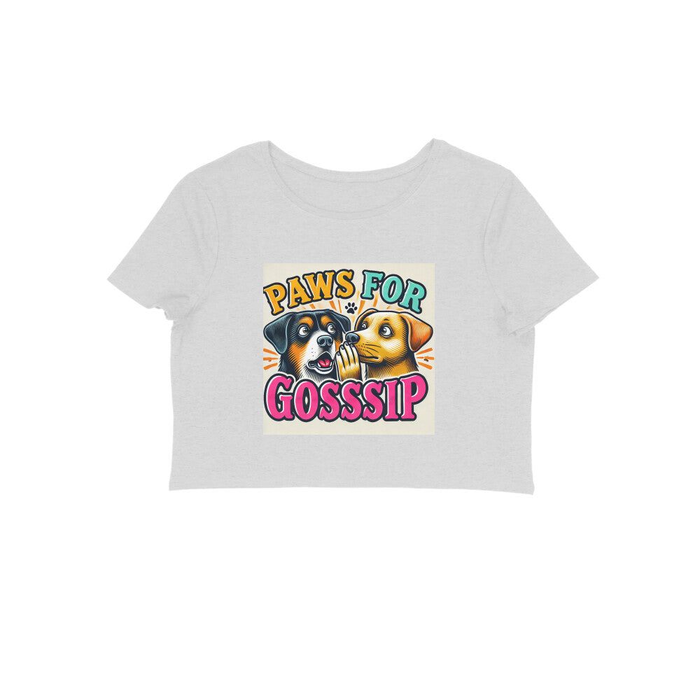 Furry Friends Gossip  Dog Women Crop Top