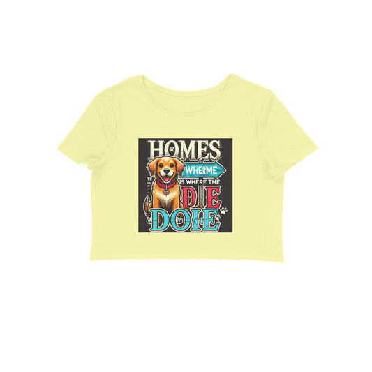 Furry Friends Homes Dog-Women Crop Top